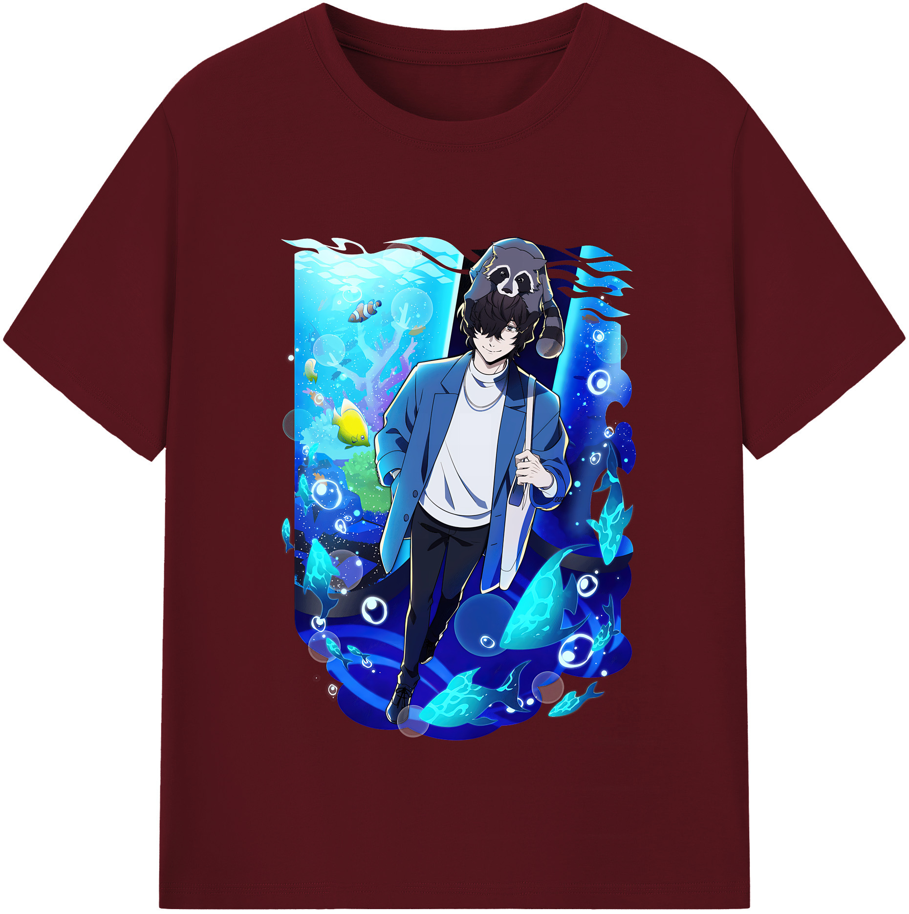 （画像用） 文豪ストレイドッグス Bungo Stray Dogs 綿100％半袖Tシャツ（フロントプリント）